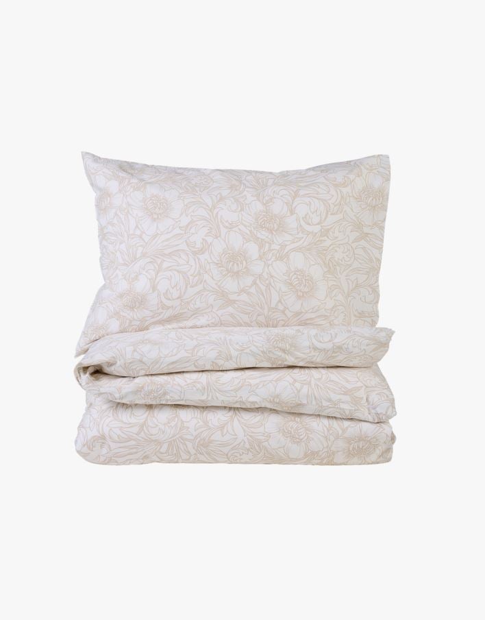 Pussilakanasetti puuvillaa hiekka - 150x210 cm hiekka - 1