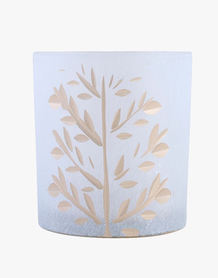 Kynttilälyhty valkoinen - 7,3x7,3x8 cm valkoinen - 1