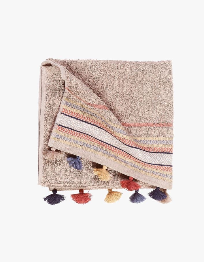 Pyyhe moniväri/sininen - 50x70 cm moniväri/sininen - 1