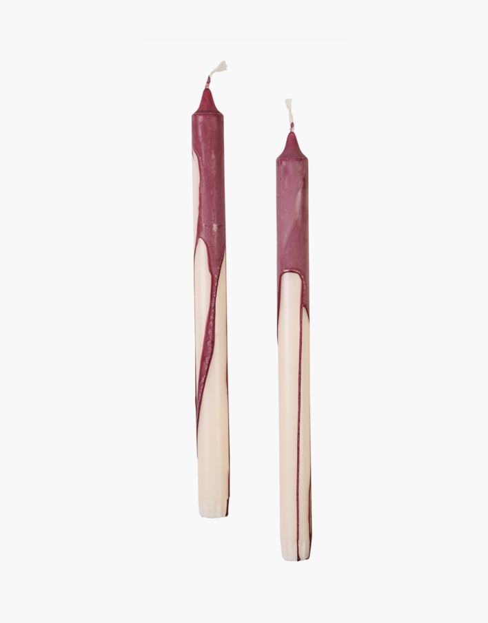Kruunukynttilä viininpunainen - 30 cm viininpunainen - 1