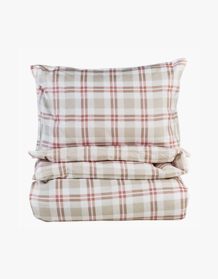 Flanellipussilakanasetti roosa - 150x210 cm roosa - 1