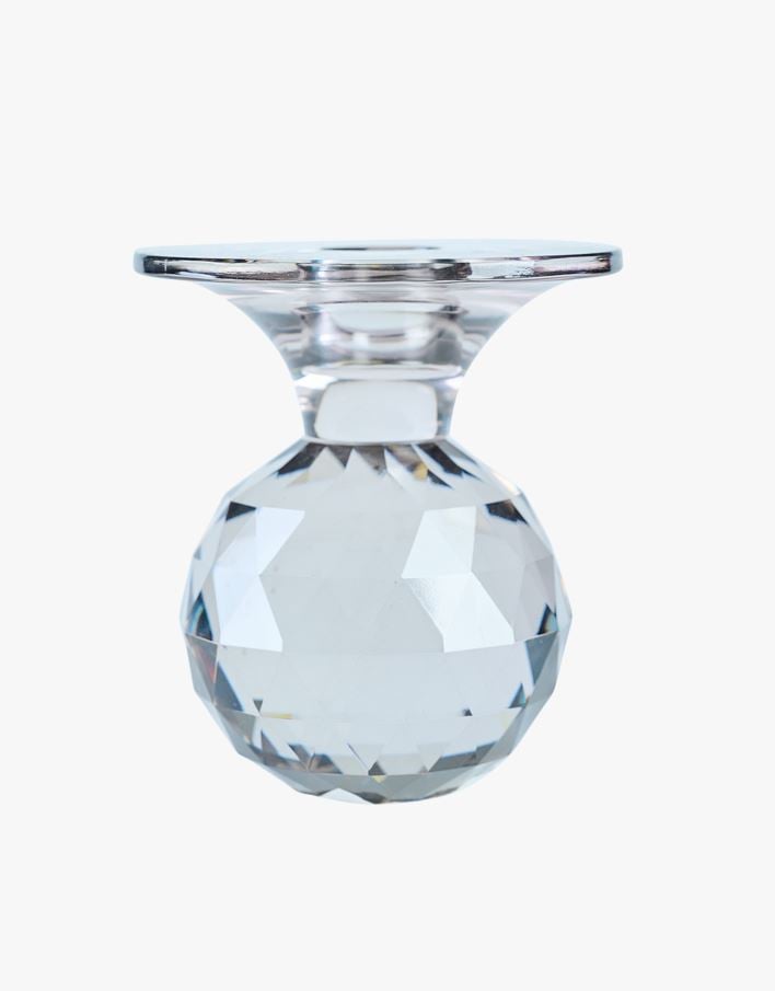 Kynttilänjalka läpikuultava - 10x10x11 cm läpikuultava - 1