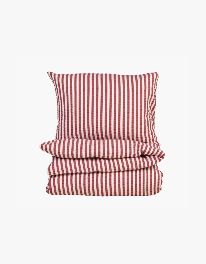 Pussilakanasetti kreppipuuvillaa punainen - 150x210 cm punainen - 1