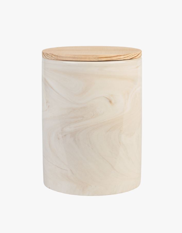 Säilytysrasia kannella beige - 15 cm ø 10,6 beige - 1