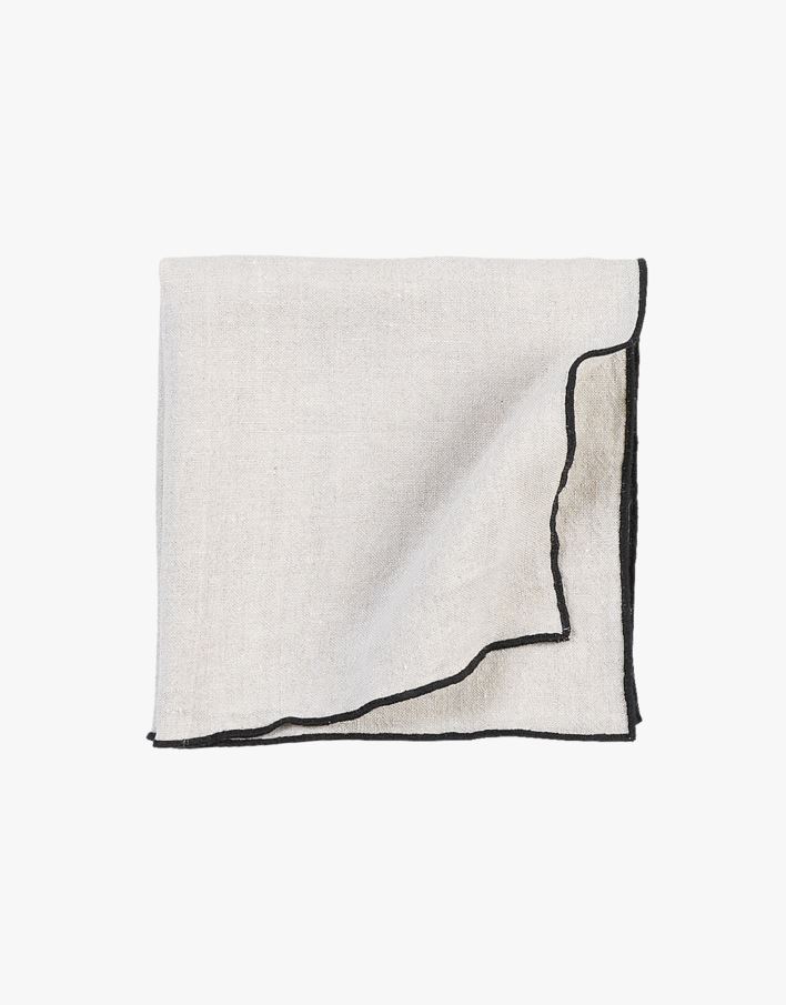 Pellavaservetti luonnonväri - 47x47 cm luonnonväri - 1