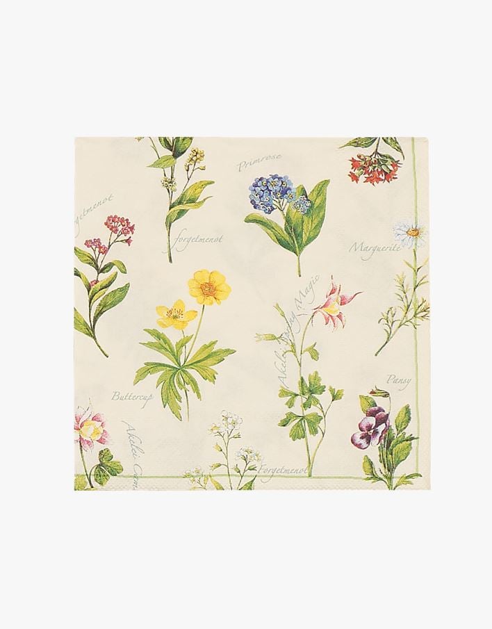 Paperiservetit moniväri - 33x33 cm moniväri - 1