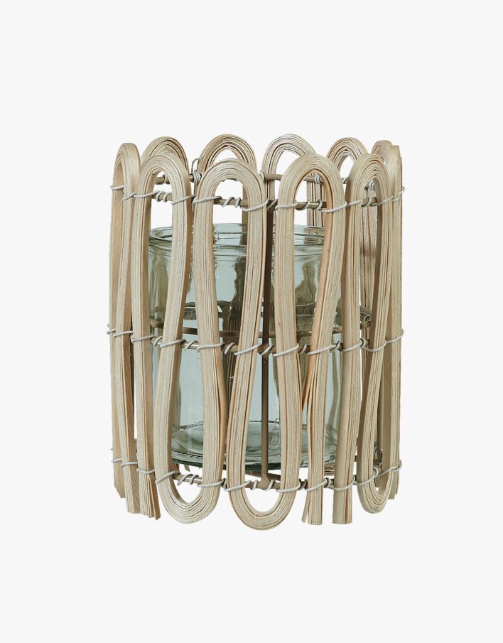 Kynttilälyhty luonnonväri - 13,5x13,5x16,5 cm luonnonväri - 1