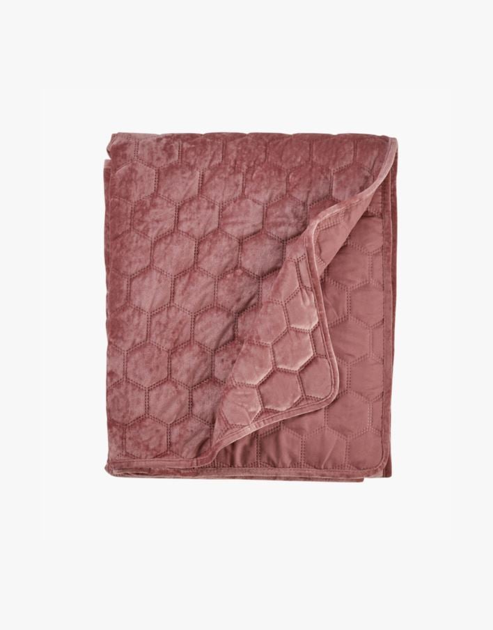 Päiväpeitto vanha roosa - 240x240 cm vanha roosa - 1