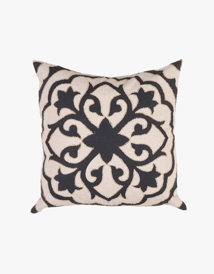 Koristetyynynpäällinen moniväri/musta - 50x50 cm moniväri/musta - 1