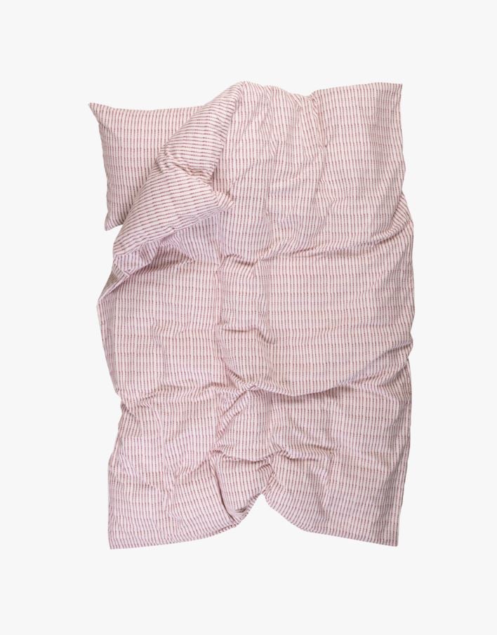 Flanellipussilakanasetti punainen - 150x210+50x60 cm punainen - 1