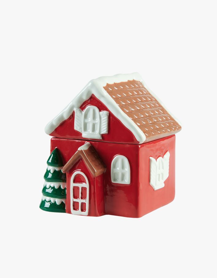 Säilytysrasia kannella punainen - 10x10,5x12,5 cm punainen - 1