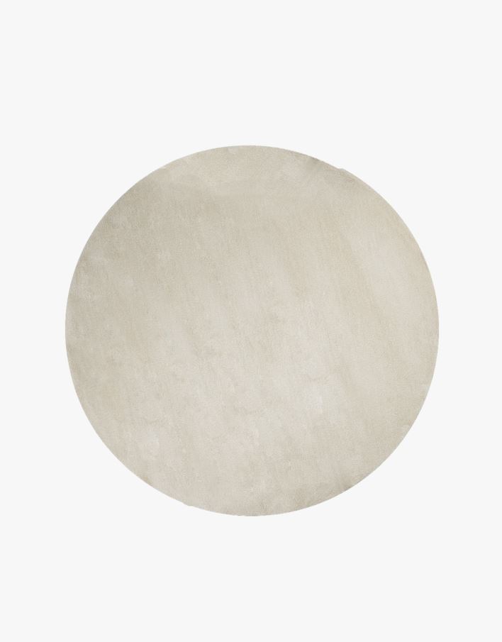 Pyöreä matto vaalean beige - ø200 cm vaalean beige - 1