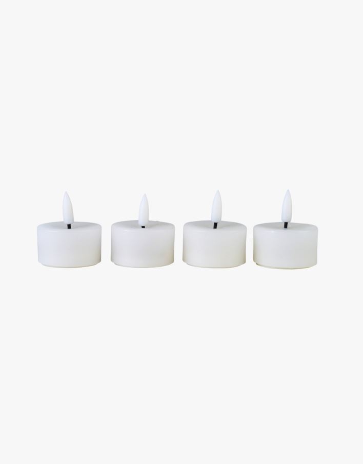 Led-kynttilä valkoinen - 4,5x4,5x5,5 cm valkoinen - 1