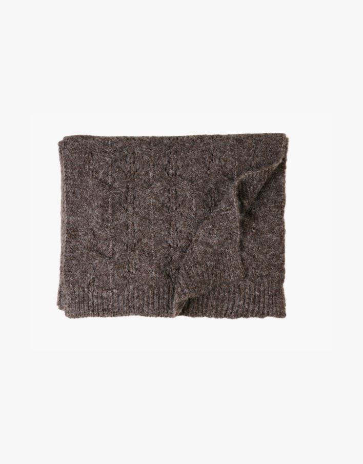 Knitted scarf ruskea - 40x200 cm ruskea - 1