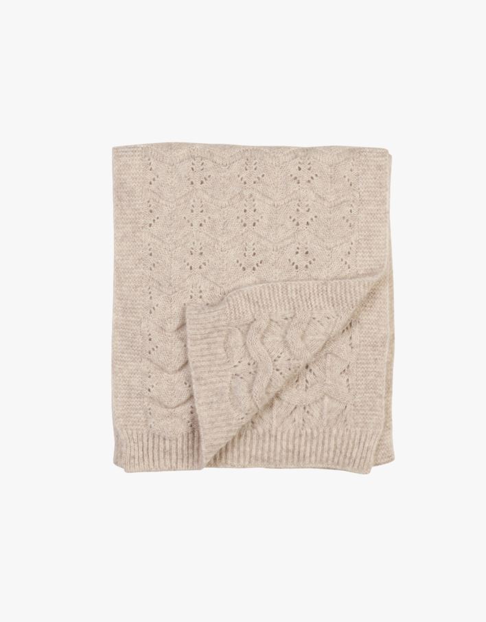 Knitted scarf hiekka - 40x200 cm hiekka - 1