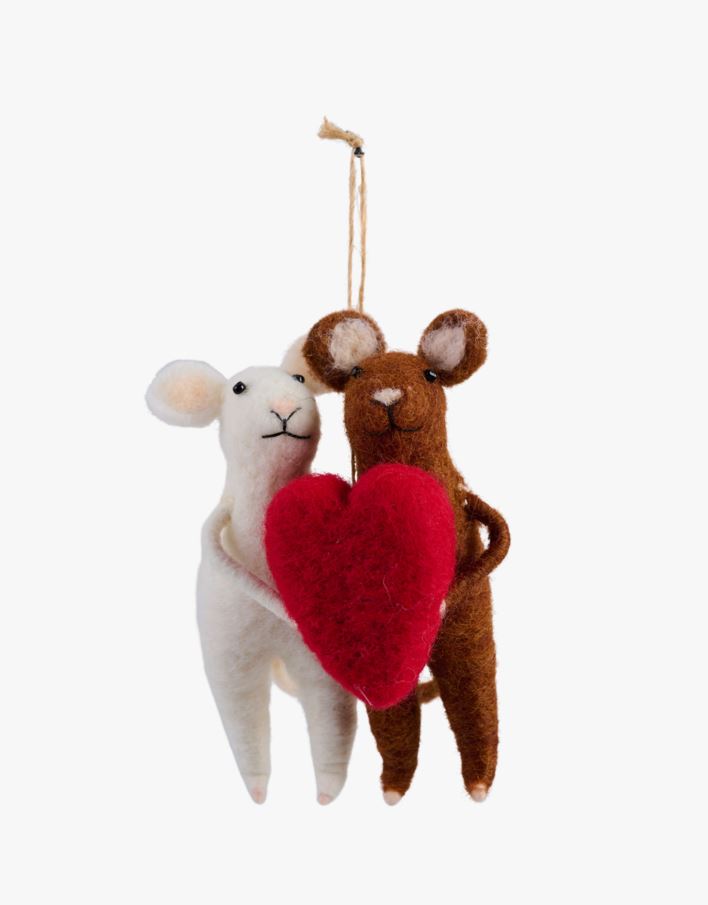 Jouluhiiri moniväri/punainen - 8x7x12 cm moniväri/punainen - 1