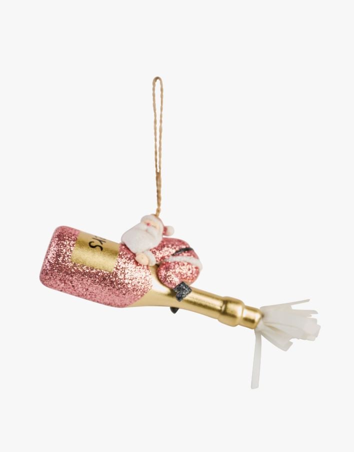 Joulukuusenkoriste roosa - 6x3,5x15 cm roosa - 1