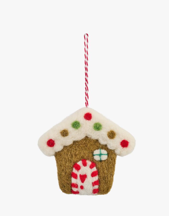 Joulukuusenkoriste moniväri/vihreä - 10x9 cm moniväri/vihreä - 1