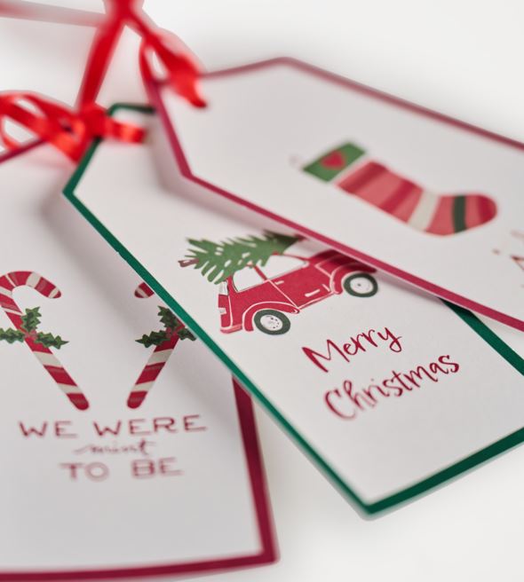 Pakettikortti 12kpl valkoinen - 5x11 cm valkoinen - 1