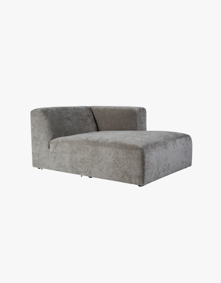 Moduulisohvaosa divaani oikea harmaa - 114x154x73 cm harmaa - 1