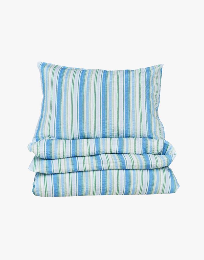 Pussilakanasetti kreppipuuvillaa moniväri/sininen - 150x210+50x60 cm moniväri/sininen - 1