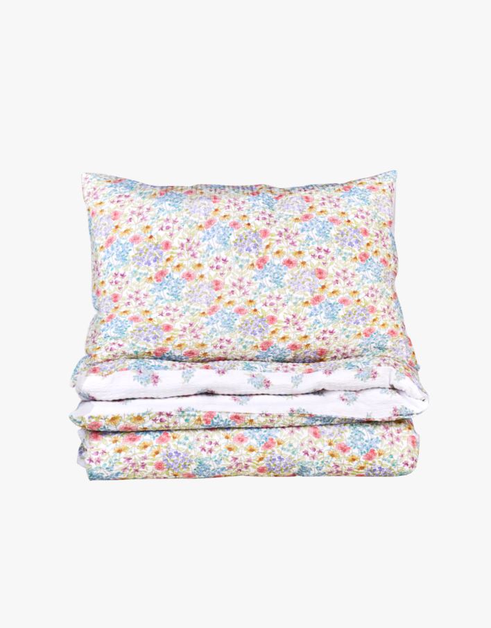 Pussilakanasetti kreppipuuvillaa moniväri - 150x210+50x60 cm moniväri - 1