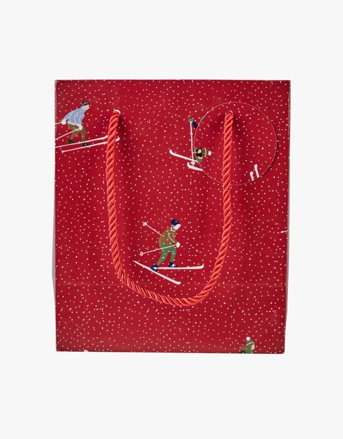 Lahjapussi punainen - 17x20x10 cm punainen - 1