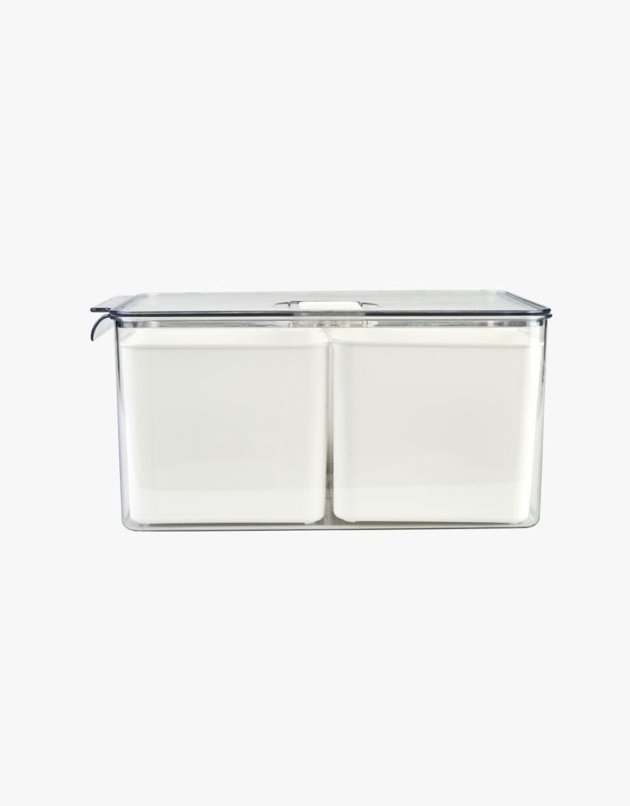 Säilytyslaatikko luonnonvalkoinen - 21x32,5x15,5 cm luonnonvalkoinen - 1