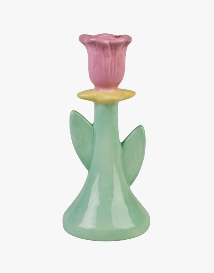 Kynttilänjalka moniväri/roosa - 6,6x6,6x14,7 cm moniväri/roosa - 1