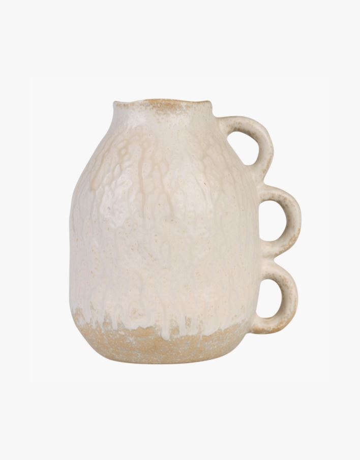 Maljakko vaalean beige - 19,8x16,3x21,5 cm vaalean beige - 1