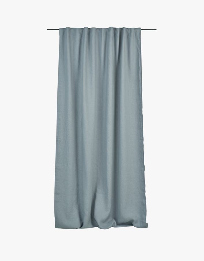 Pimentävä pellavaverho vaaleansininen - 135x250 cm vaaleansininen - 1