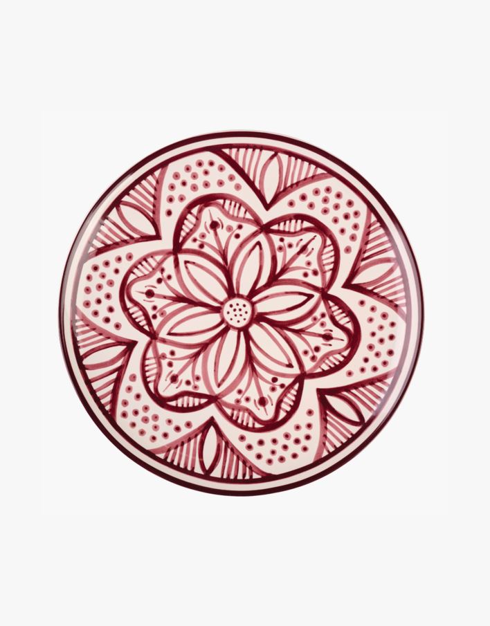 Lautanen tummanpunainen - ø27,3 tummanpunainen - 1