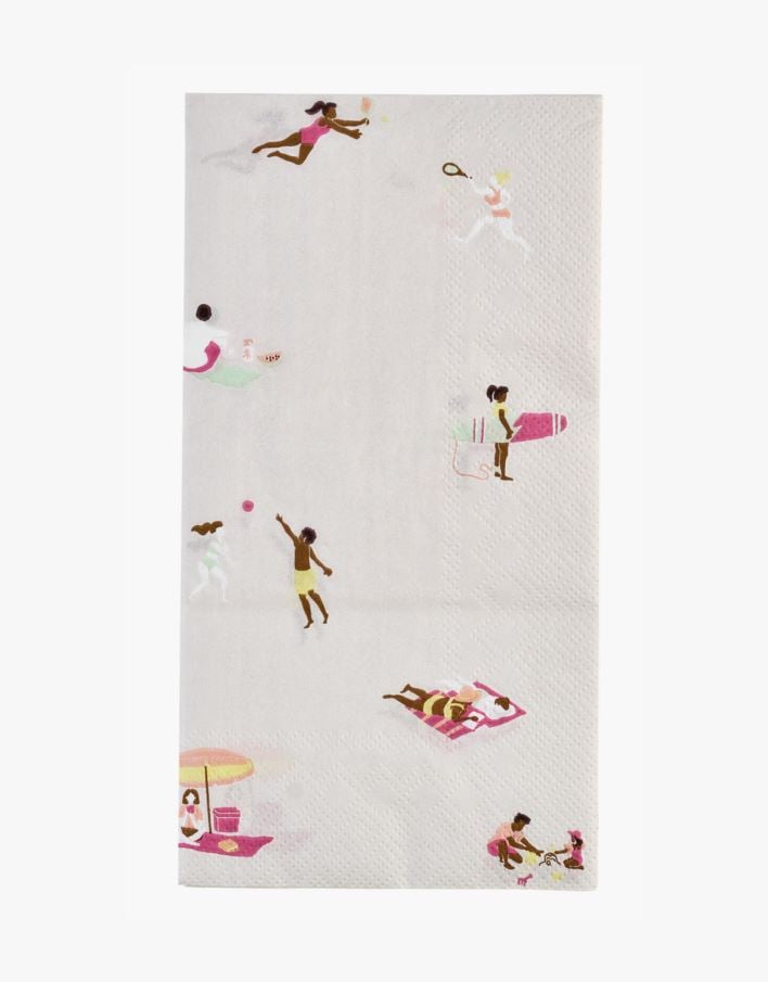 Servetit moniväri/roosa - 33x42 cm moniväri/roosa - 1