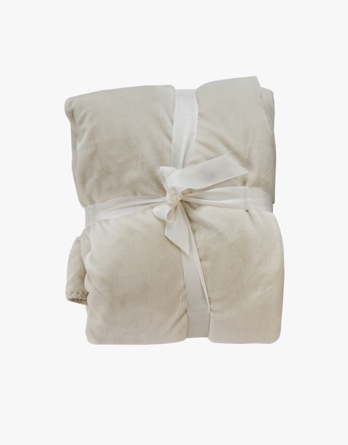 Fleecehuopa luonnonvalkoinen - 130x170 cm luonnonvalkoinen - 1