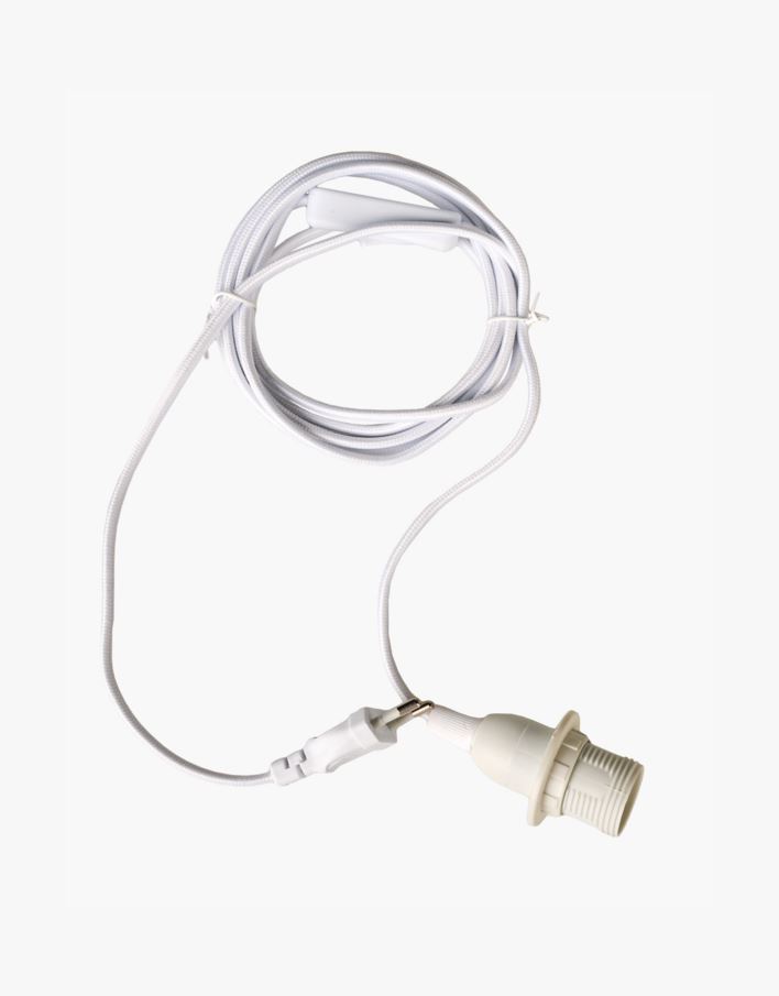 Valaisinjohto valkoinen - 300 cm valkoinen - 1