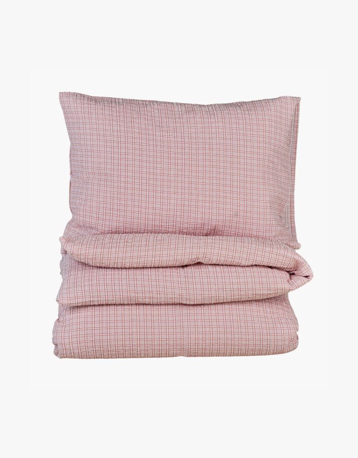 Pussilakanasetti kreppipuuvillaa roosa - 230x220 cm roosa - 1