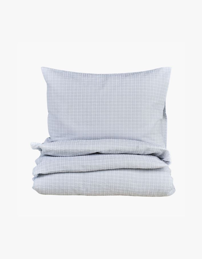 Pussilakanasetti kreppipuuvillaa vaaleansininen - 150x210 cm vaaleansininen - 1