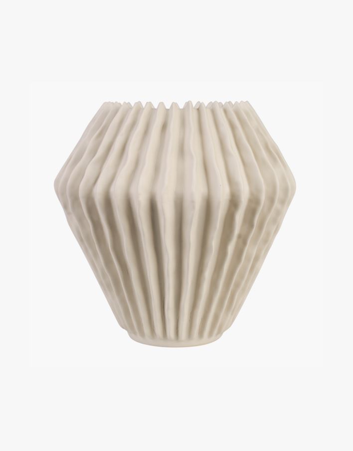 Maljakko vaalean beige - 23x23x23,5 cm vaalean beige - 1