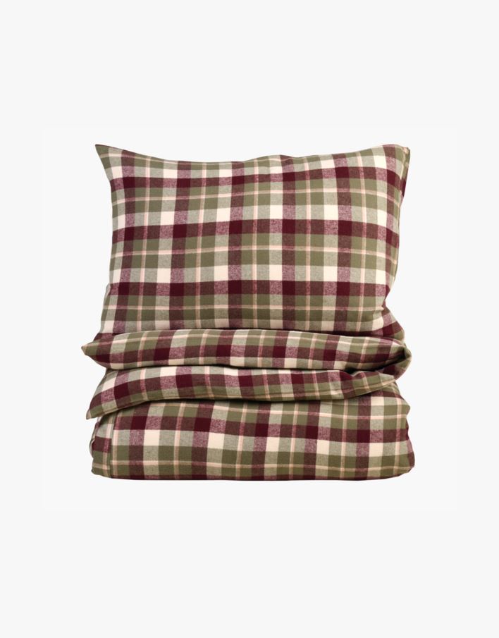 Pussilakanasetti lankavärjättyä flanellia moniväri - 150x210 cm moniväri - 1