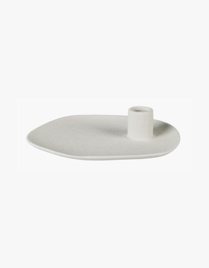 Kynttilänjalka valkoinen - 18x15,5x4 cm valkoinen - 1