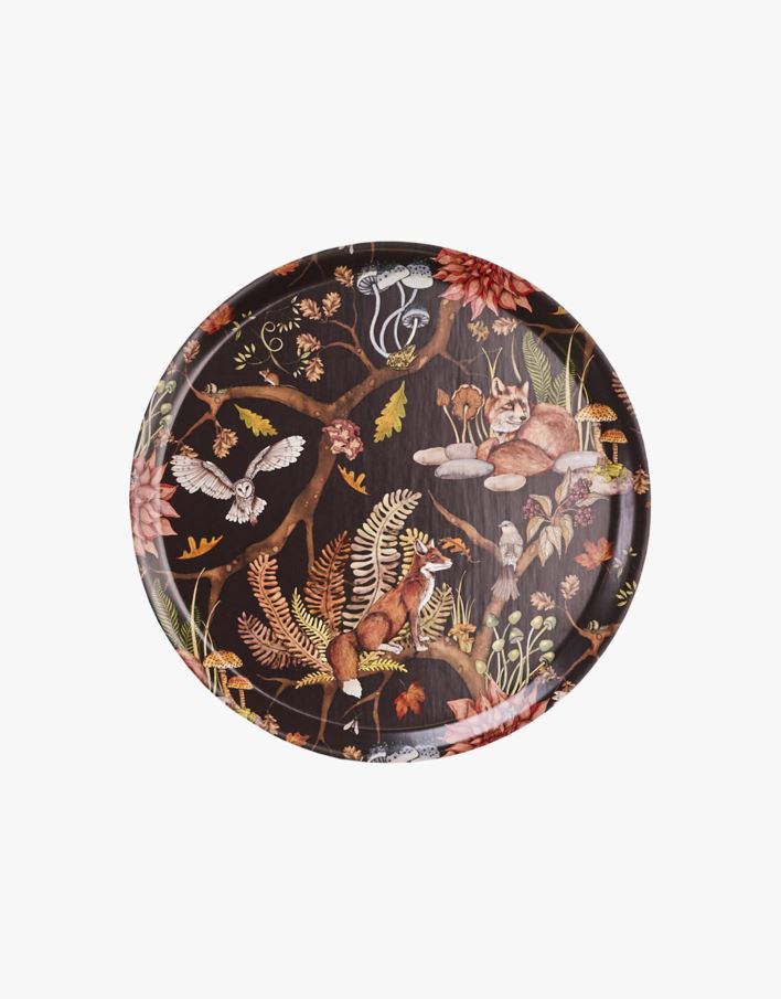 Tarjotin moniväri/ruskea - ø38 moniväri/ruskea - 1