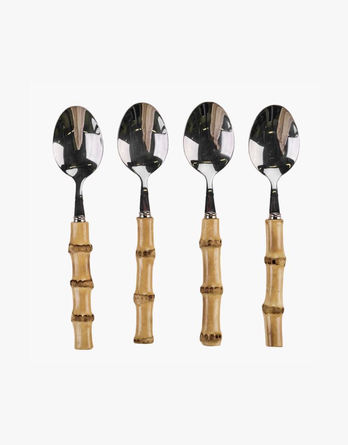 Teelusikka luonnonväri - 4 stk luonnonväri - 1