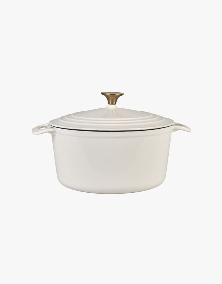 Valurautainen kattila pyöreä creme - 4300ml creme - 1