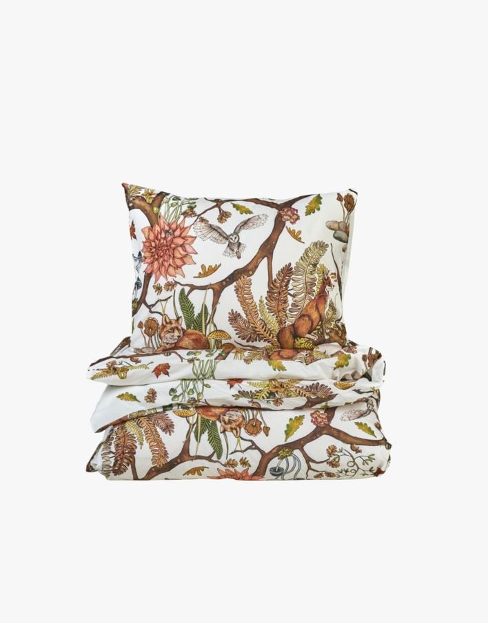 Pussilakanasetti percalea moniväri/valkoinen - 150x210 cm moniväri/valkoinen - 1