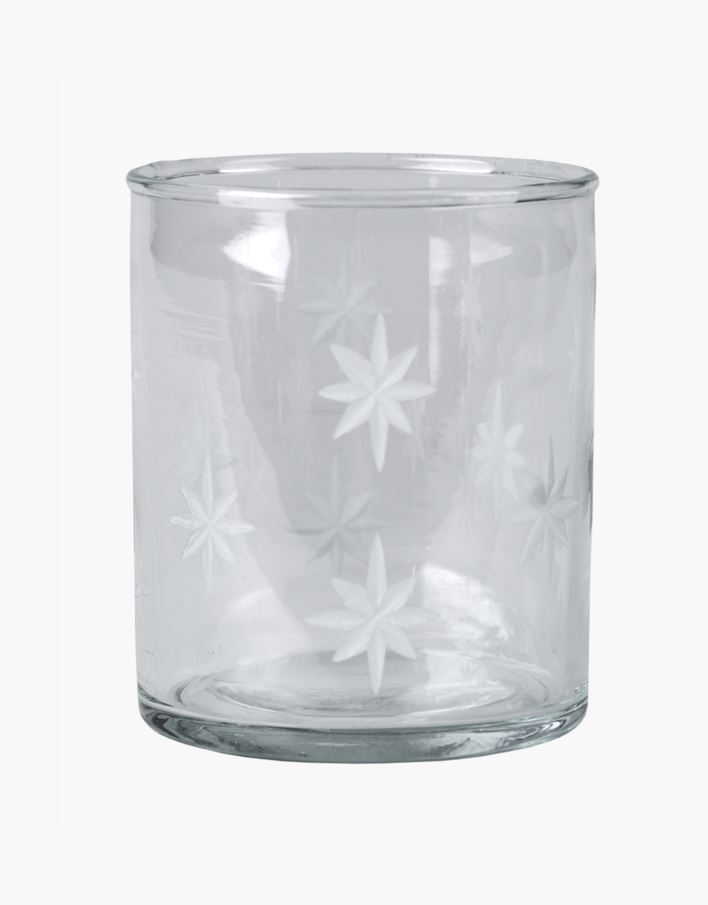 Kynttilälyhty läpikuultava - 7,5x7,5x9 cm läpikuultava - 1