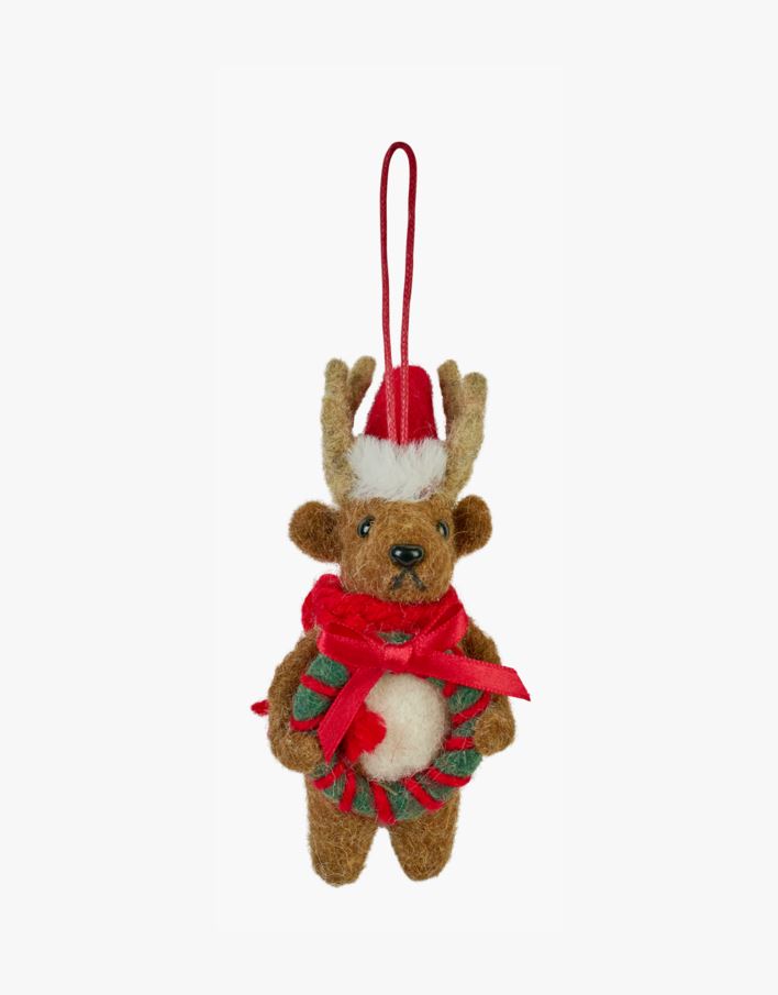 Joulukuusenkoriste moniväri/punainen - 5,5x5x12 cm moniväri/punainen - 1