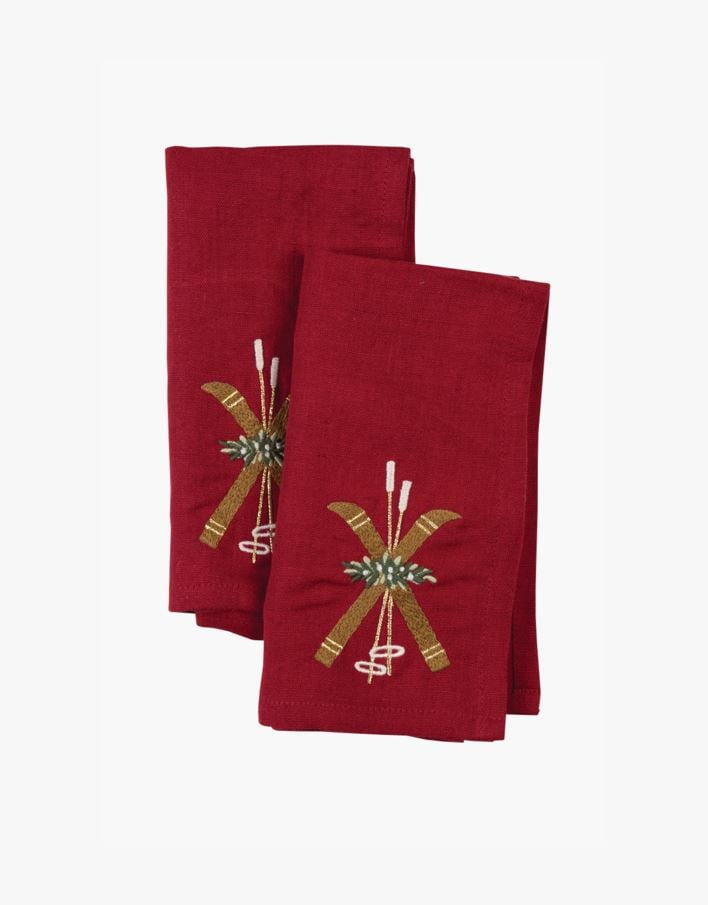 Lautasliina punainen - 45x45 cm punainen - 1