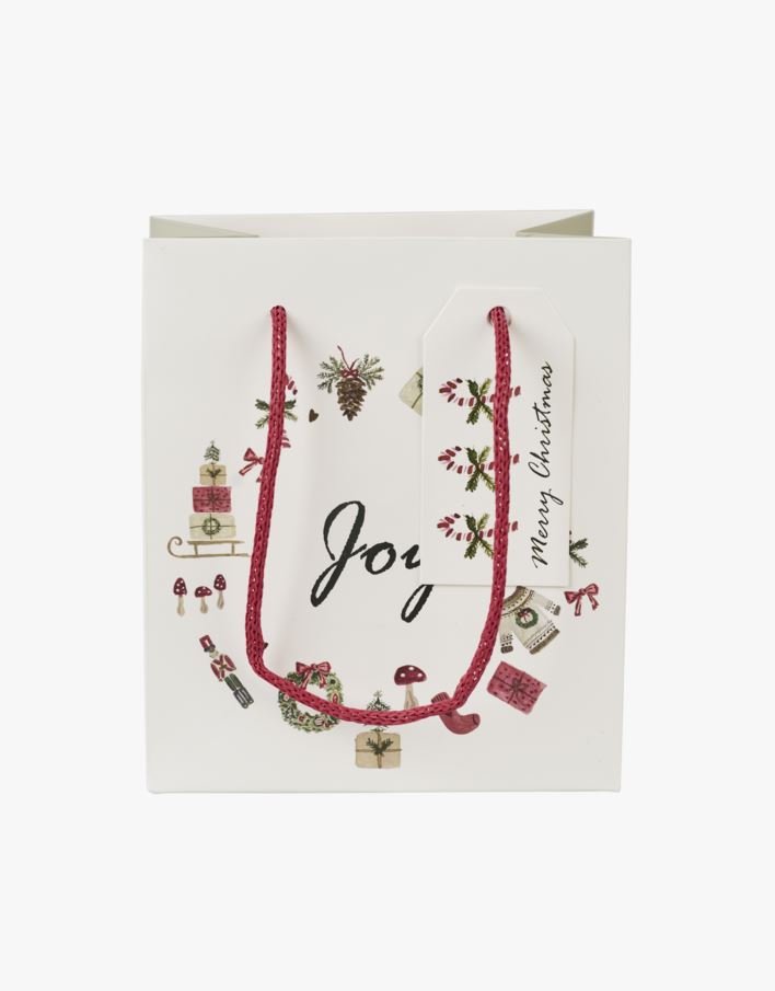 Lahjapussi valkoinen - 13x15x9 cm valkoinen - 1