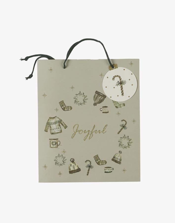 Lahjapussi vaaleanvihreä - 24x29x10 cm vaaleanvihreä - 1