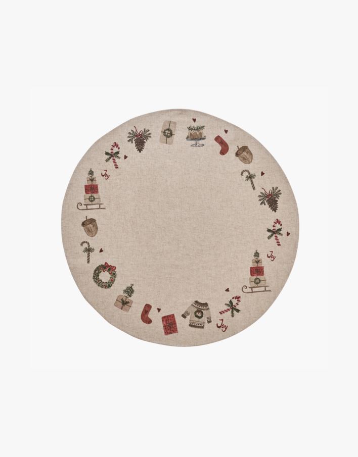 Joulukuusenmatto moniväri/punainen - ø100 cm moniväri/punainen - 1